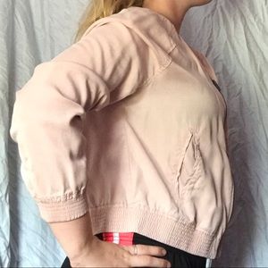 Light pink bomber jacket
